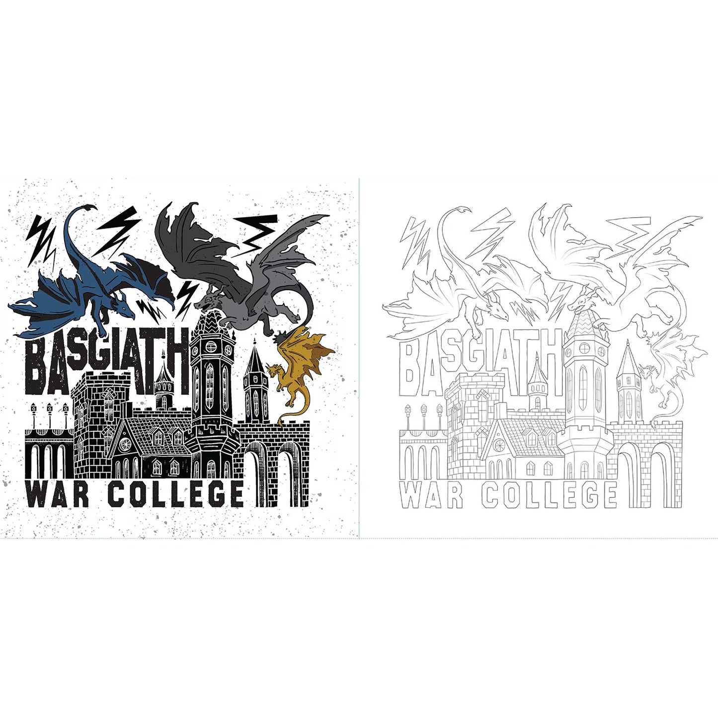 Fourth Wing: The Official Coloring Book, Paperback