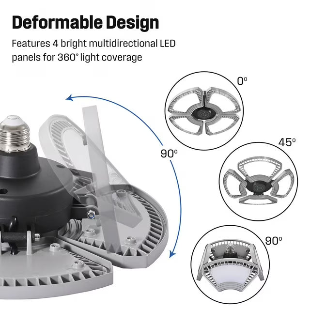 8000 Lumen LED Deformable Utility Light-2 Pack