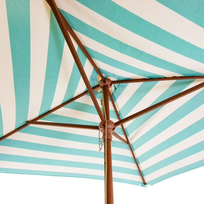 Classic Wood 6.5' Square Market Umbrella