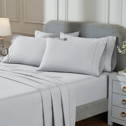 Therapedic 300 Thread Count 6-piece Peached Percale Sheet Set