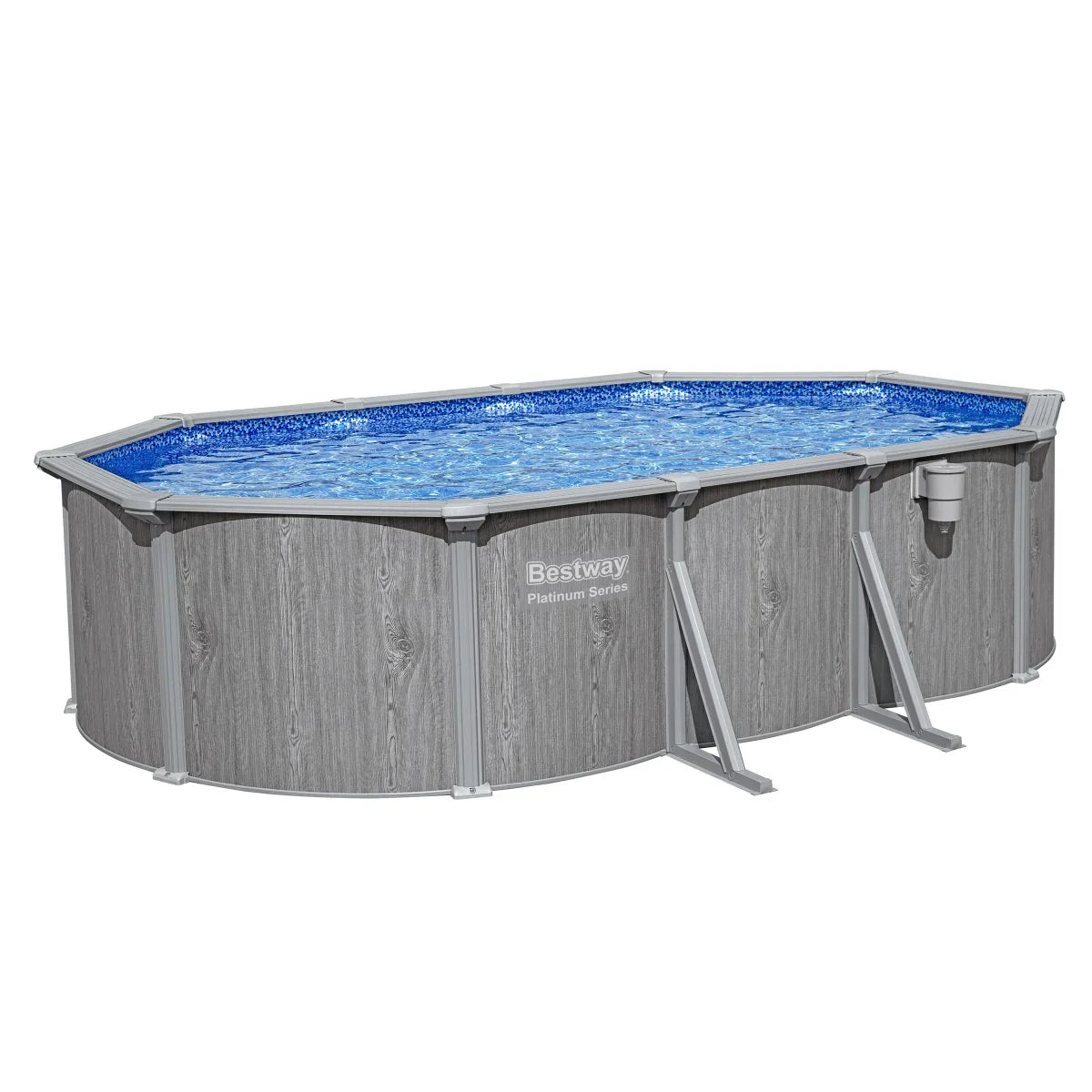 Above Ground Oval Shaped Pool Set