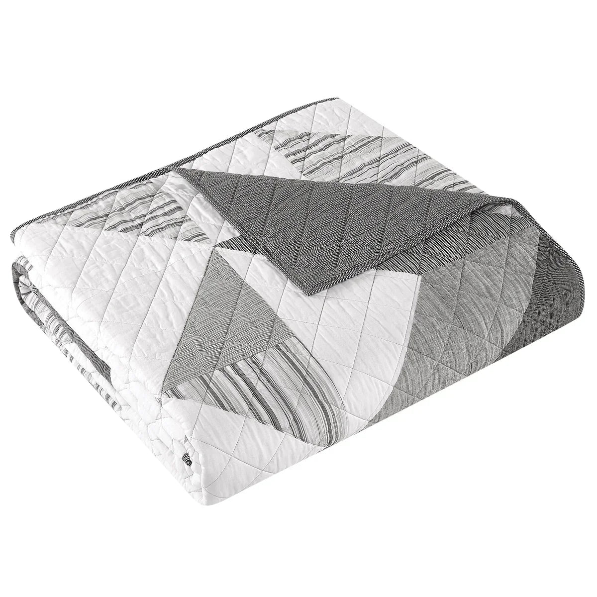 Origami Pieced Modern Patchwork 3-piece Quilt Set