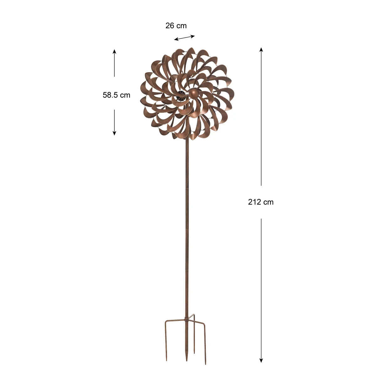 Classic Pinwheel Wind Spinner