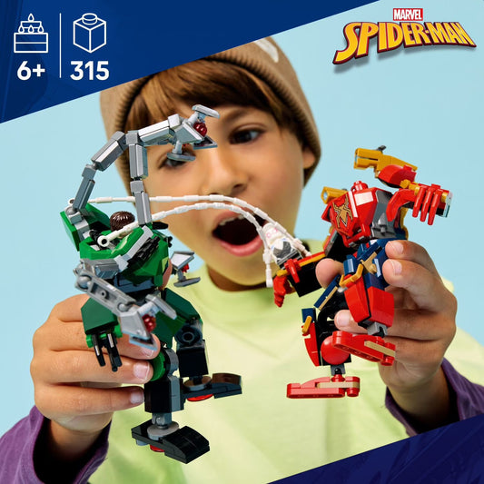 LEGO Marvel Mech Battle: Spider-Man vs. Doc Ock Building Set, 315 pc.