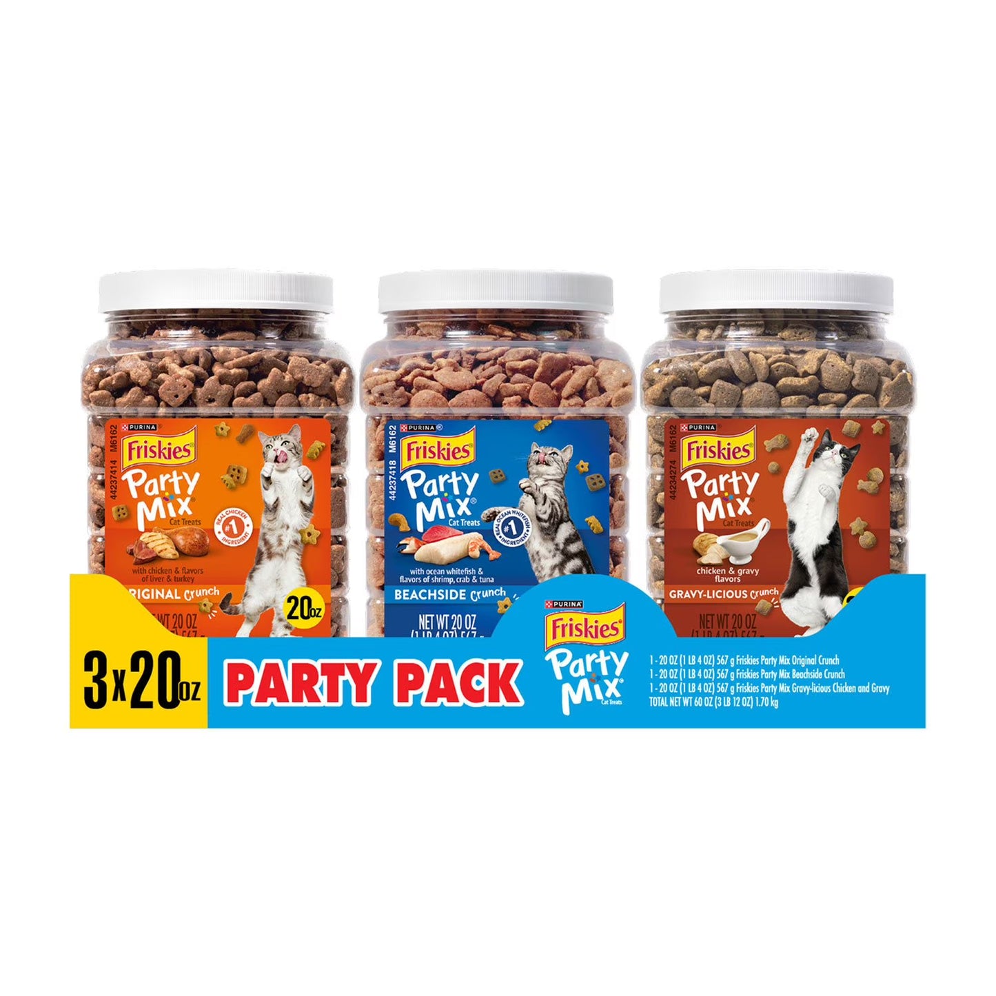 Party Variety Pack, Cat Treats, 60 oz.