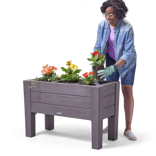 Lakewood Dark Cedar Raised Planter