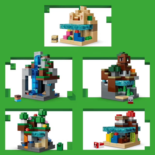 LEGO Minecraft Mini Biomes Building Toy, 797 pc.