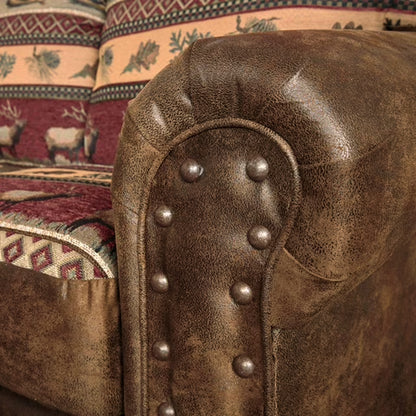 Sierra Mountain Lodge, Solid Wood, 4-Piece Living Room Set