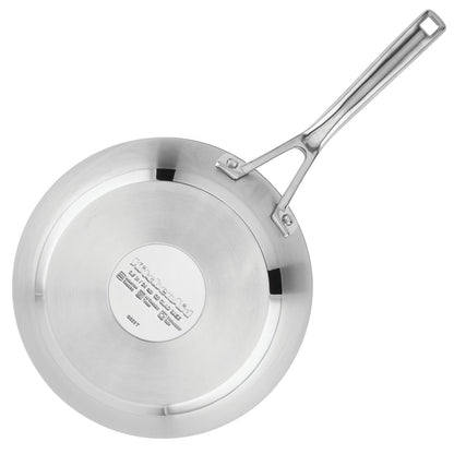 3 Ply Base Stainless Steel 11 Piece Cookware Set, Brushed Stainless Steel