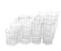 16-Piece Tumbler and Double Old Fashioned Glass Set