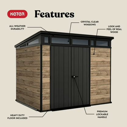 9' x 7' Signature Collection Resin Outdoor Shed