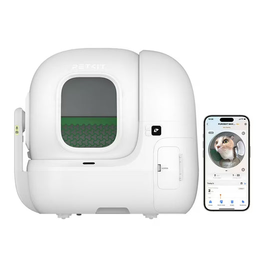 Purobot Max Pro AI-Powered Smart Litter Box with Visual Health Monitoring