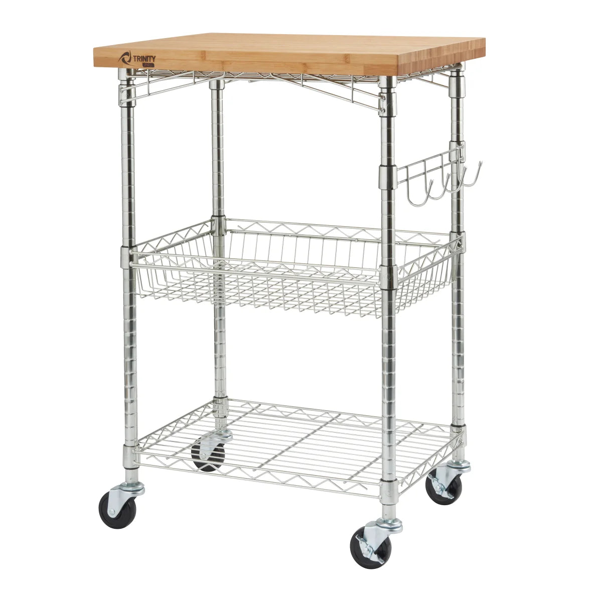 Bamboo Top Kitchen Cart