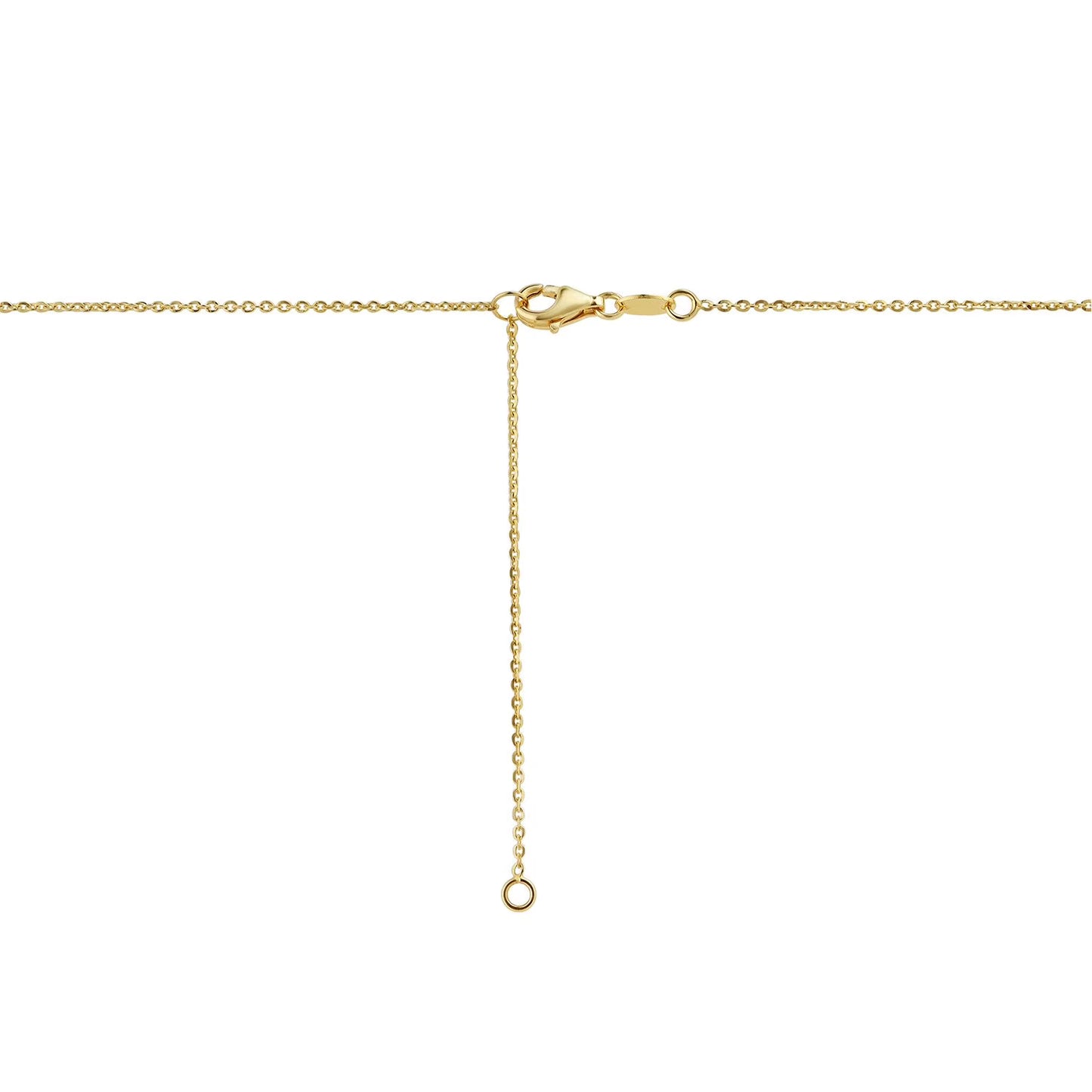 Bar Knot Tube Necklace in 14K Yellow Gold