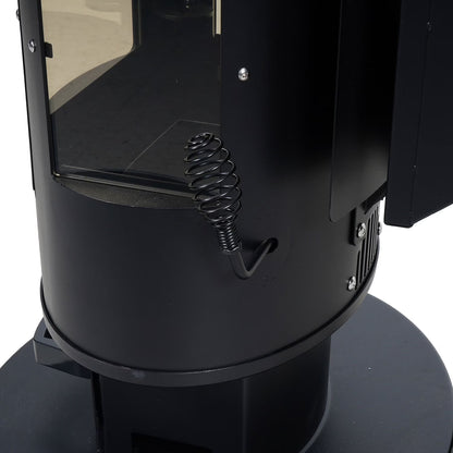 Outdoor Pellet Fueled Patio Heater with Cover - 70,000 BTU