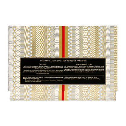 Holiday & Birchwood Pine Classic Candle Set