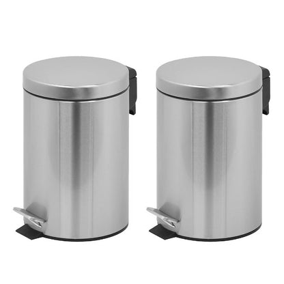 Round Shape 6.6 Liter Pedal Bin, 2 ct.