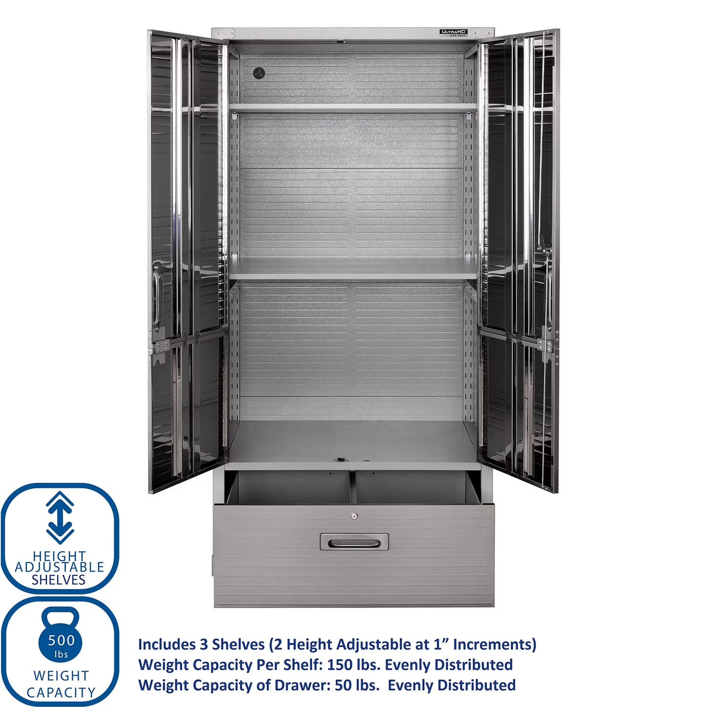 Storage Cabinet with Bottom Drawer