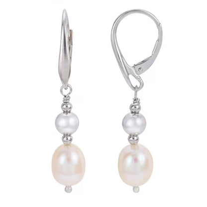 Freshwater Cultured Pearl 3 Piece Set in Sterling Silver