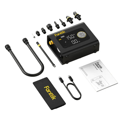 Paddle Board Pump with Light and Power Bank - Fanttik S300 Cross Portable Tire Inflator