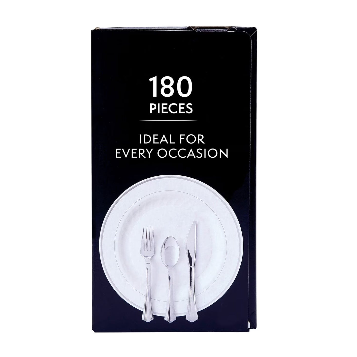 Premium Silver-Look Cutlery Combo 180 ct.