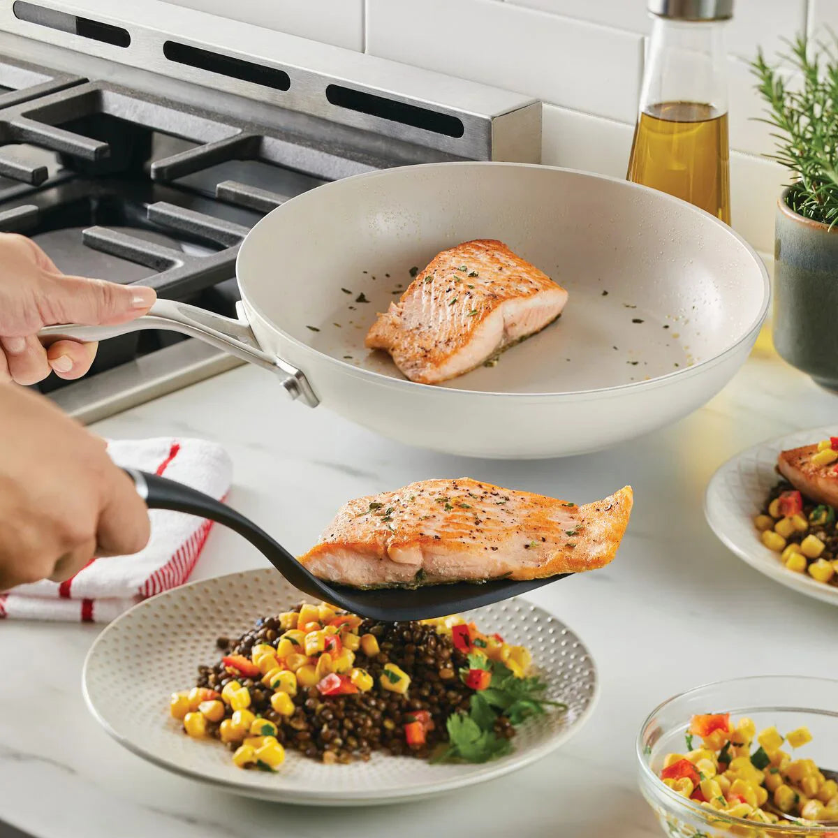 12-piece Hard Anodized Ceramic Non-Stick Cookware Set