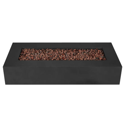 Real Flame Monaco 70" Rectangle Steel Propane or Natural Gas Fire Pit Table