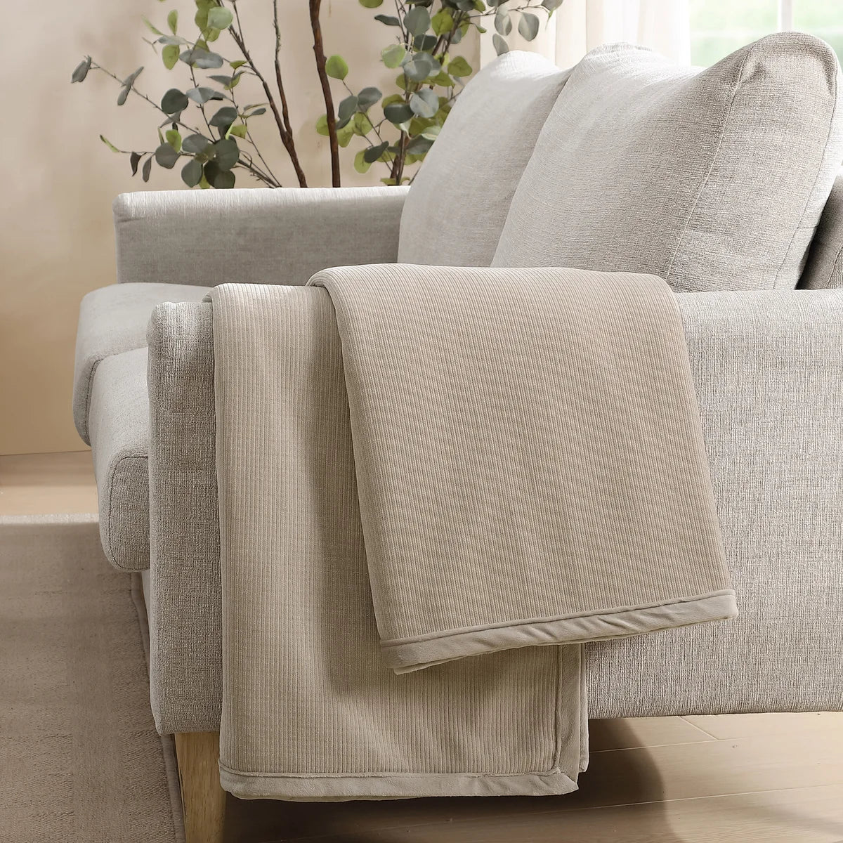Jennifer Adams Luxe Chenille Corduroy Throw
