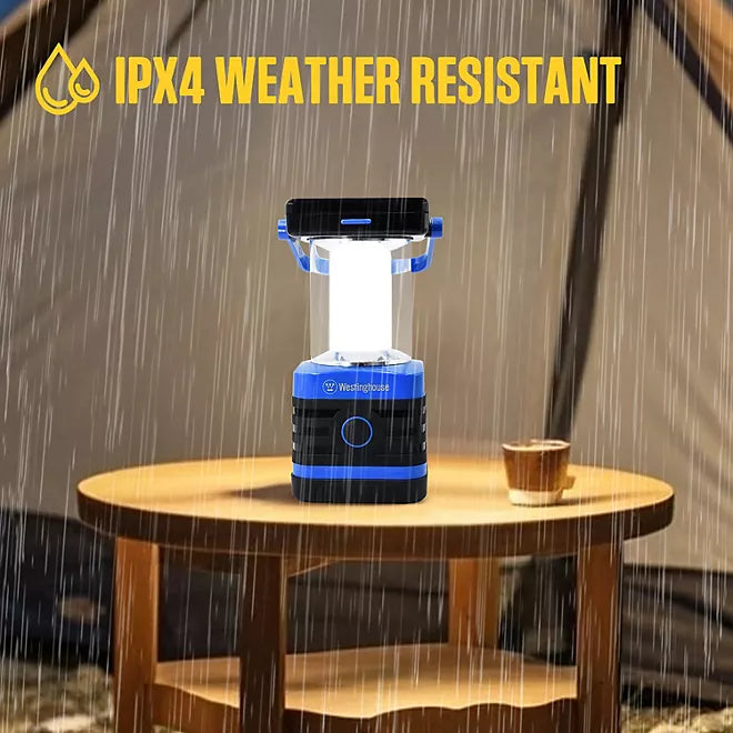 Westinghouse Solar Rechargeable LED Portable Lanterns – 2-Pack, 1000 Lumens