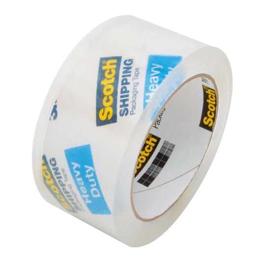 Scotch Heavy Duty Shipping Packaging Tape with Tape Gun Dispenser, 2 Rolls of Tape Included