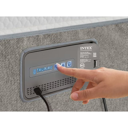 20” Queen Air Mattress with Memory Foam-Top and Digital Pump