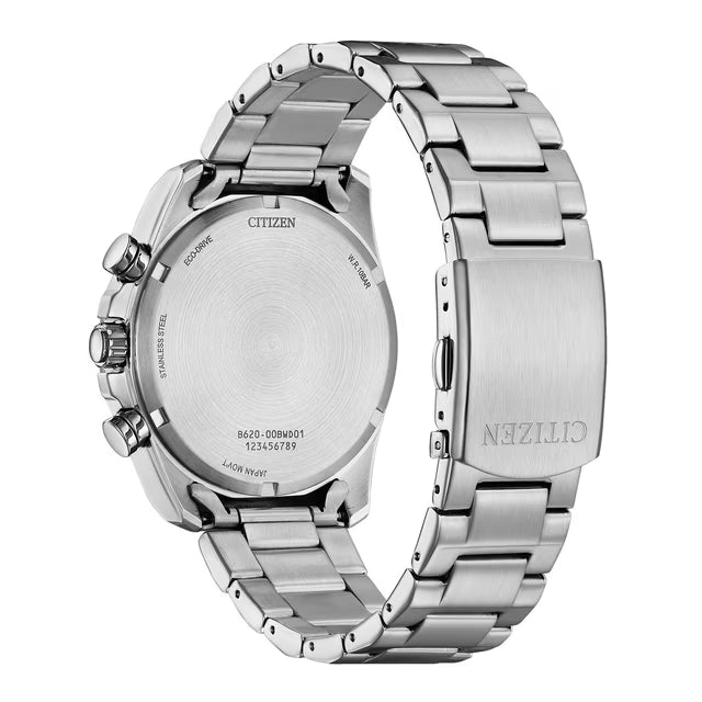 Eco-Drive Men's Sport Casual Brycen Stainless Steel and Blue Dial