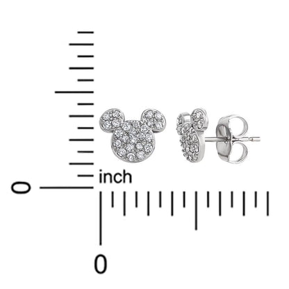 Disney Diamond Earrings in 14K White Gold