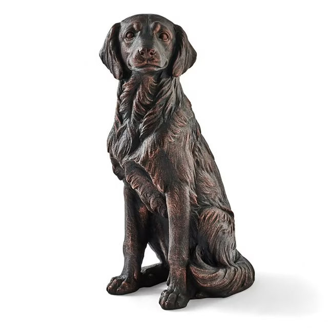Sitting Golden Retriever Dog Statue