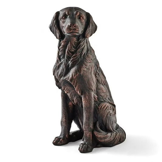 Sitting Golden Retriever Dog Statue