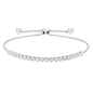 Sterling Silver and 0.25 CT. T.W. Diamond Tennis Style Bolo Bracelet