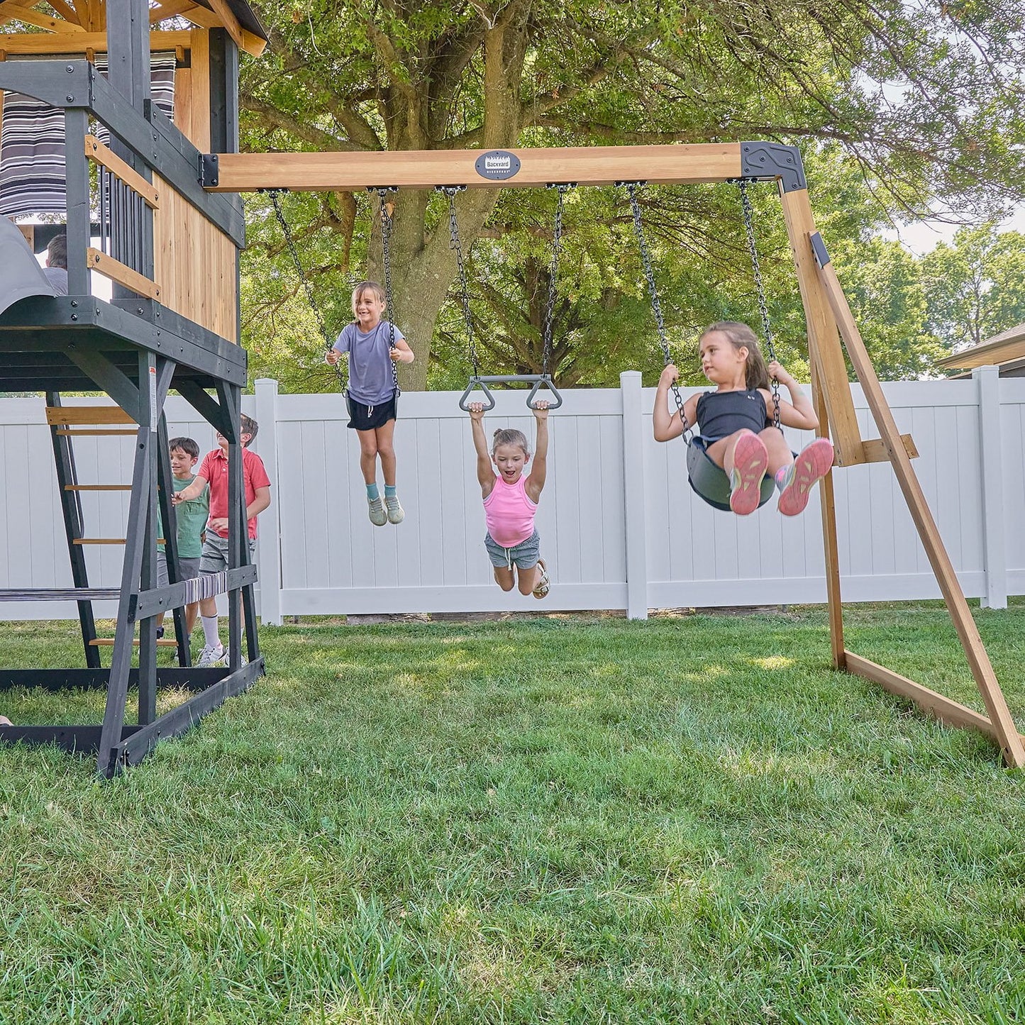 Backyard Discovery Oceanview II Cedar Wood Swing Set