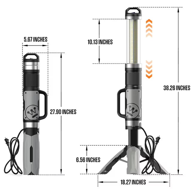 Corded 10000 Lumen LED Plug In Tripod Work Light