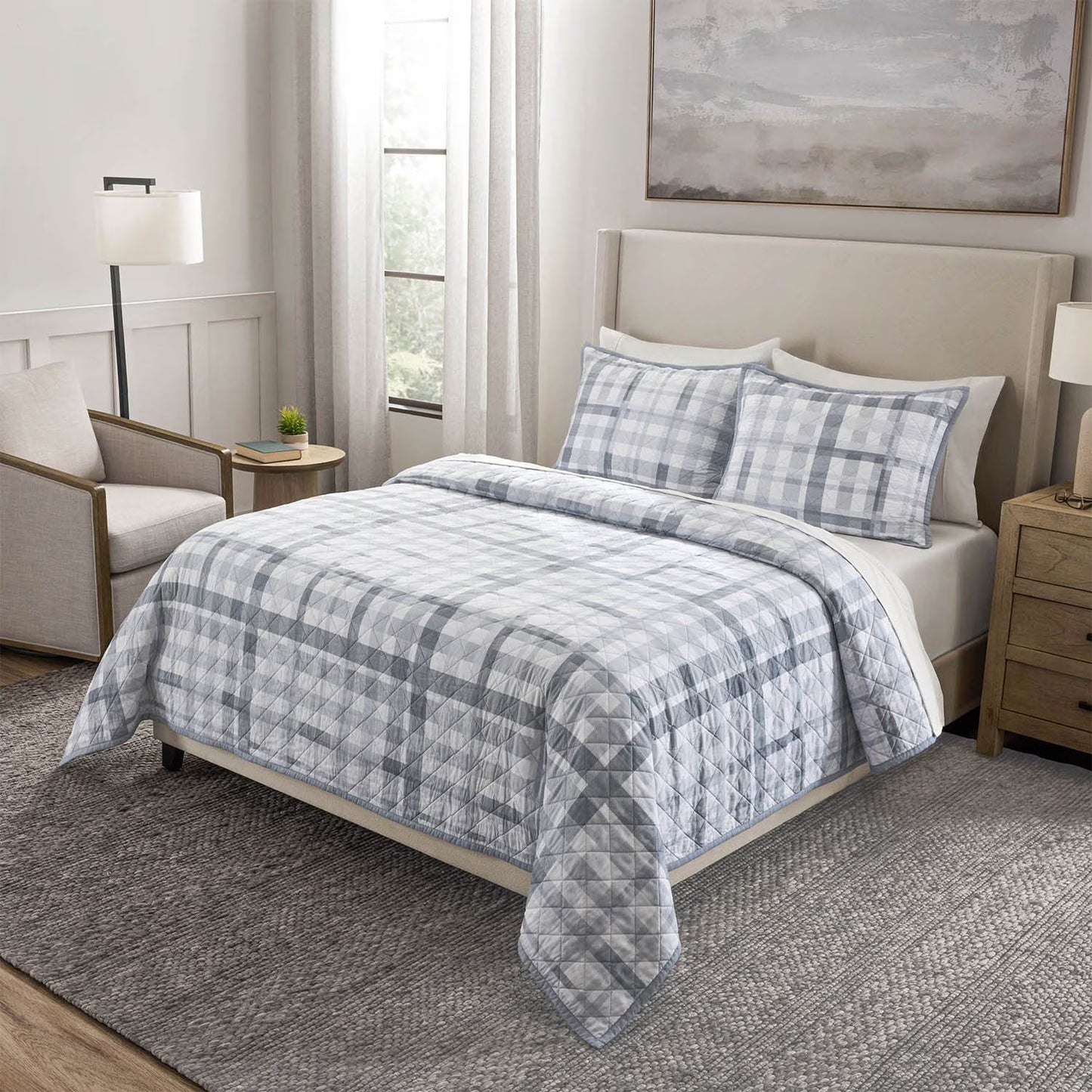 3-Piece Printed Quilt Sets, Assorted Sizes