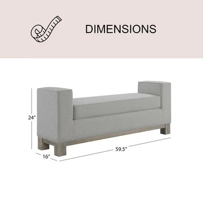 Cape Cod Upholstered Ottoman Bench