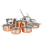 13-Piece Tri-Ply Copper Cookware Set