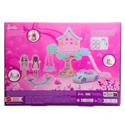 Fantasy Treehouse Playset with 2 Chelsea Dolls and Car