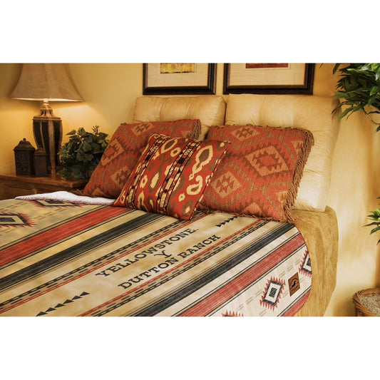 Yellowstone Silk Touch Sherpa Reverse Throw, 60" x 70"