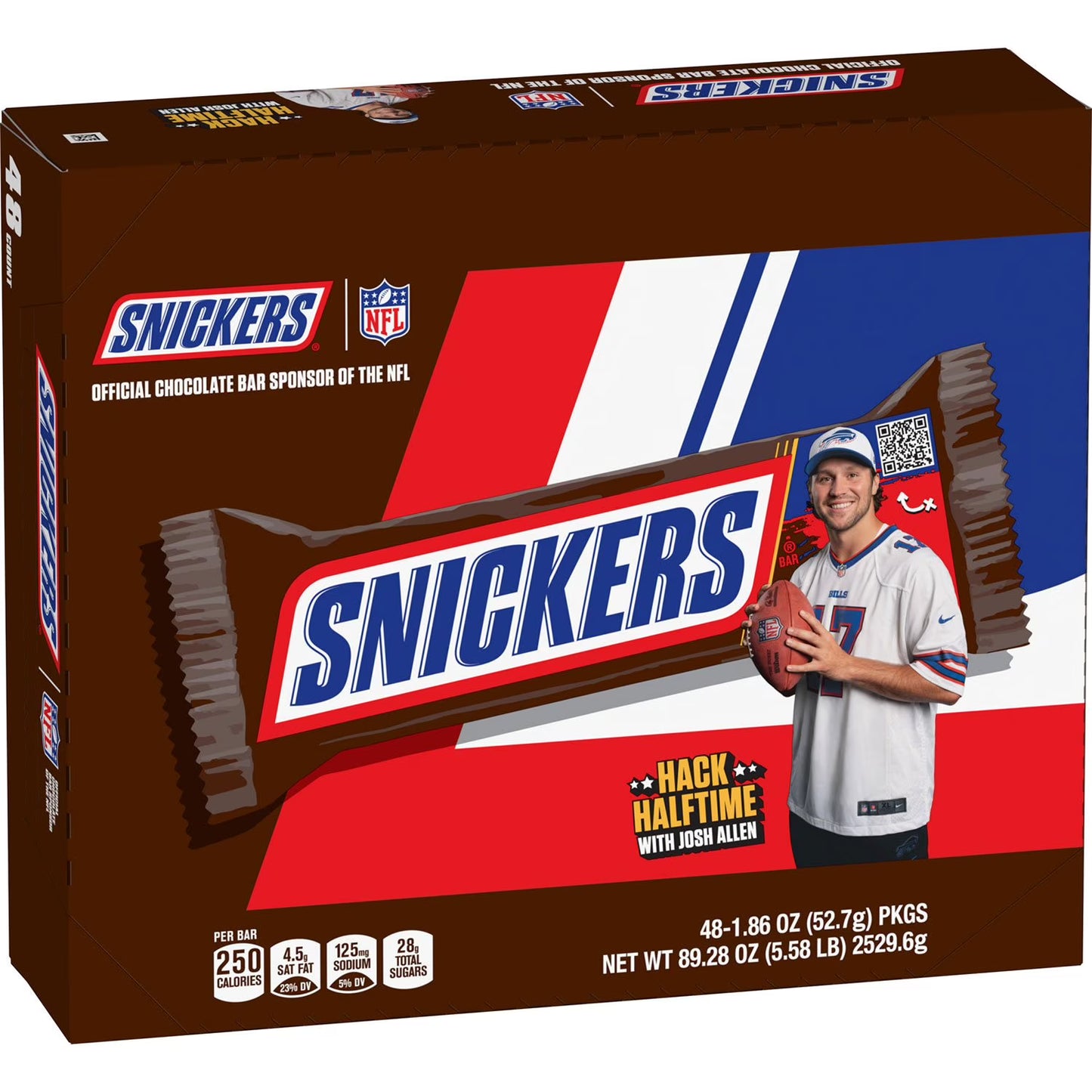 Snickers Milk Chocolate Candy Bars, Full Size, 1.86 oz., 48 pk.