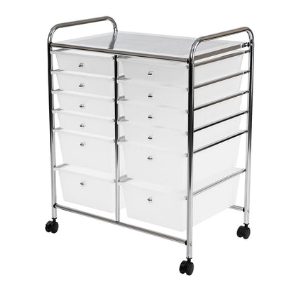 12-Drawer Rolling Organizer Cart