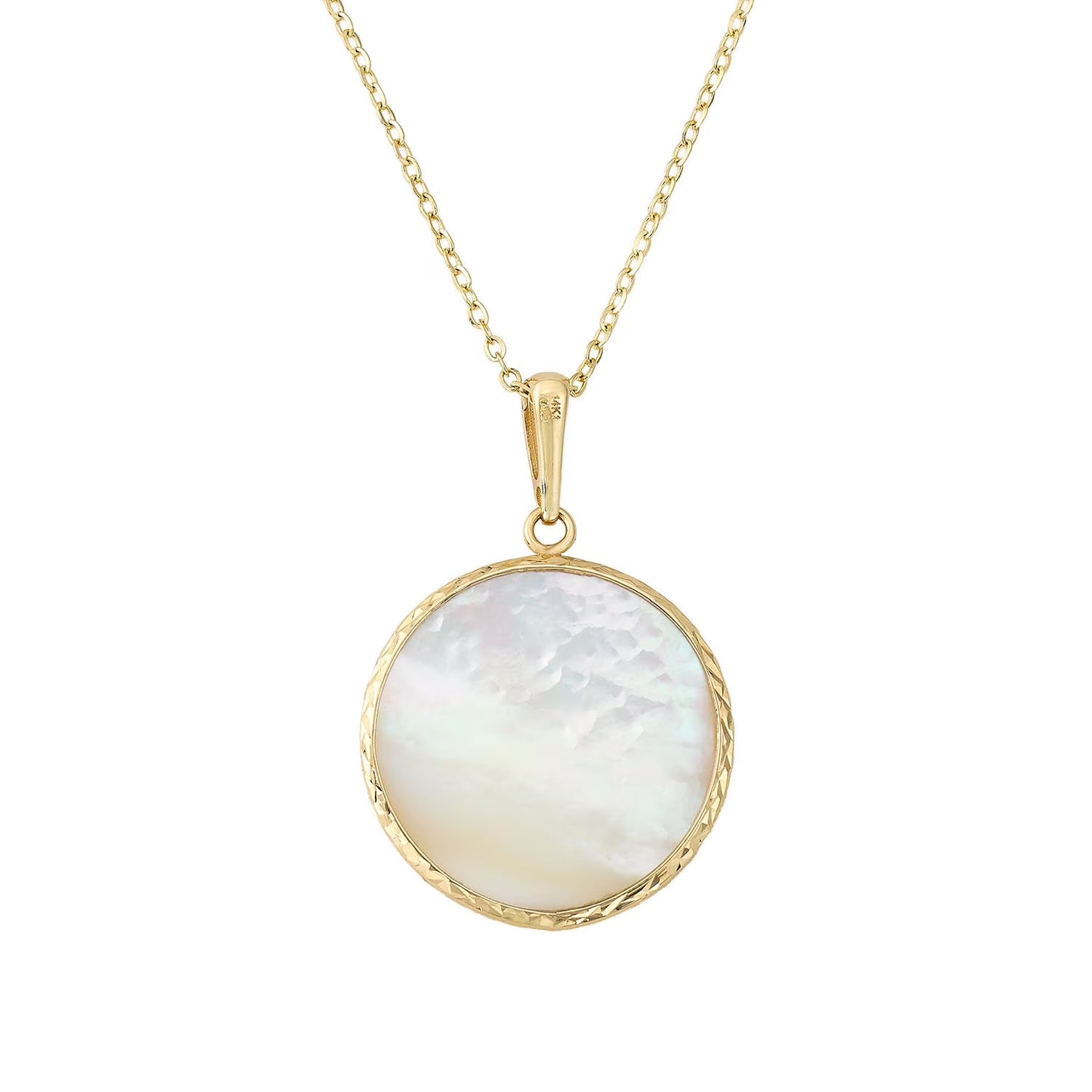 Tree of Life Pendant with Mother of Pearl in 14K Gold