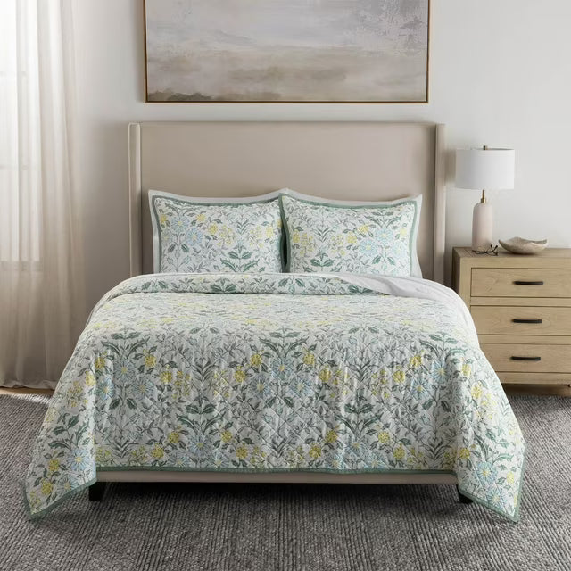 3-Piece Printed Quilt Sets, Assorted Sizes