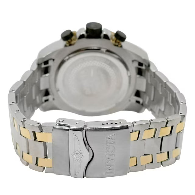 Invicta Men's Pro Diver Quartz 50mm Two Tone, Black Dial