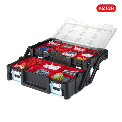 Rolling ToolBox with 18in Cantilever Organizer