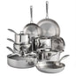 14-Piece Tri-Ply Clad 18/10 Stainless Steel Cookware Set
